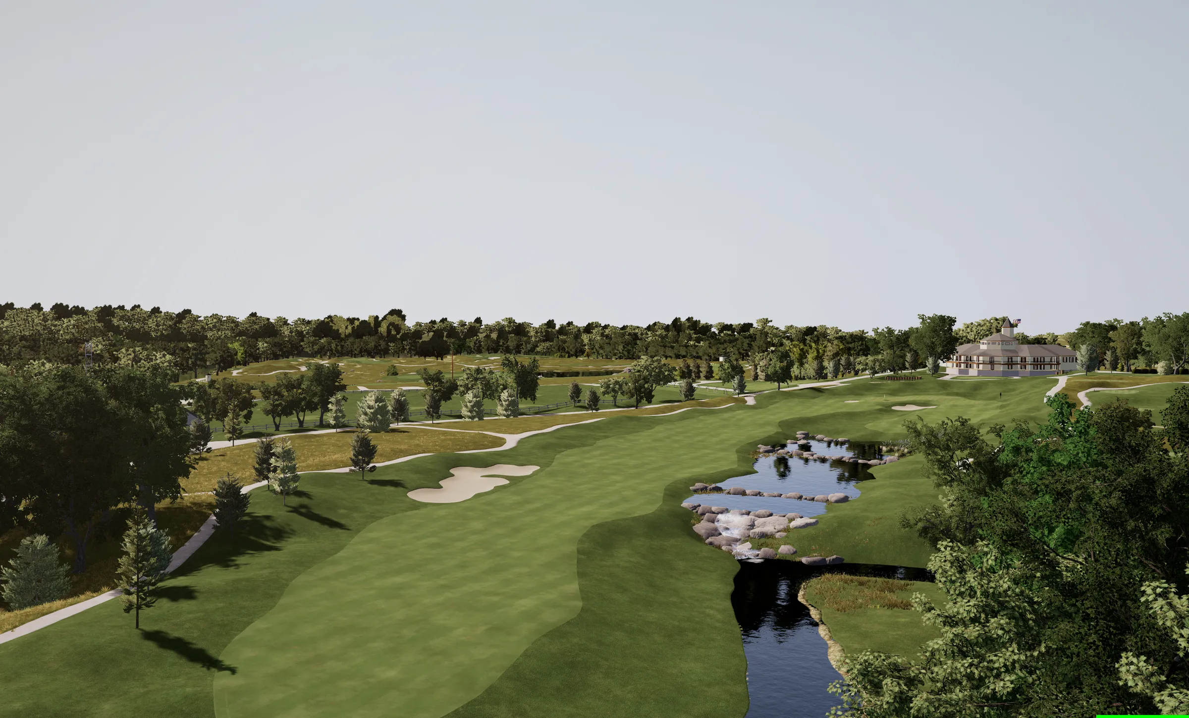 GSPro golf simulator software on screen