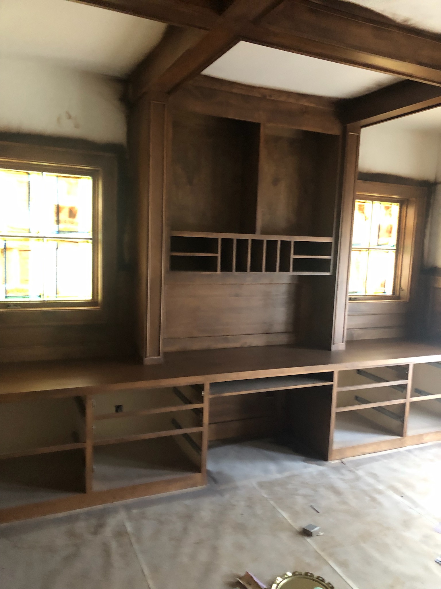 Custom built-in cabinetry and shelving in a Kansas City home