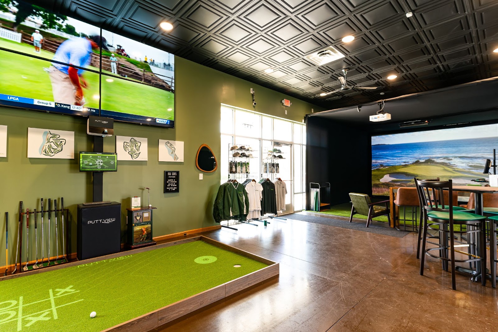 All Seasons Indoor Golf Club in Kansas City — the five-bay facility the team built and runs